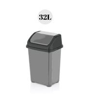 32 Litre Beyaz Çöp Kovası, Pratik ve Şık Ev Temizlik Ürünü