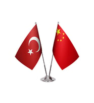 Çin İkili Masa Bayrağı
