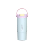 VAGONLİFE ÇELİK PİPETLİ/PİPETSİZ KULLANIM SİLİKON EL ASKILI MATARA/TERMOS VGN1102 660ML - TURKUAZ