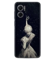 Xiaomi Redmi Note 11E Kılıf Resimli Desenli Baskılı Silikon Star Woman 1332