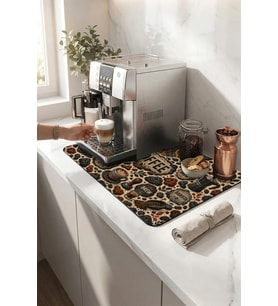 Valerine Life Kahve Espresso Makinesi Matı 35x45cm Çaycı Pad Su Geçirmez Volcano Roast