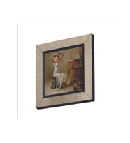 Banyo Sonrası (Theodore Jacques Ralli, 1901) Baskılı MDF Magnet 7X7