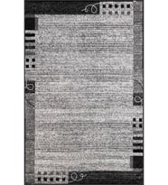 Eliana Home Baskılı, Yıkanabilir Kaymaz Taban Salon Halısı LNA1404 100x150 cm (Gri)