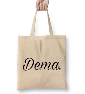 Dema Karadeniz Bez Çanta Uzun Saplı