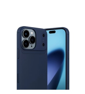 İphone 17 Pro Auto Fus Karbon Kapak - Lacivert