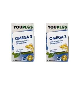 Youplus Omega 3 30+30 Kapsül - İkincisi %50 İndirimli