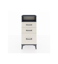 Arges Komodin Tek Raflı 3 Çekmeceli 44x30x96 Antrasit-Aytaşı