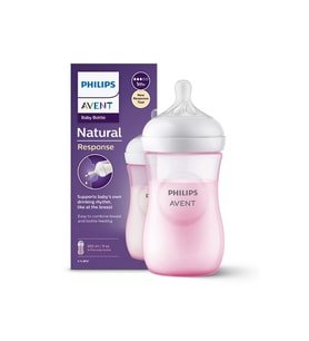 Philips Avent Natural Response PP Pembe Biberon 1+ Ay 260 ml SCY903/11 (Renksiz)