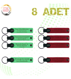 F Yeşili & Kırmızı, Kurumsal Konferans Katılımcılarına Anı, 8’li Set, Kişisel Mesajlı Hediyelik