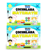 Çocuklara Cırt Cırtlı Matematik YAZ-SİL Kitabı