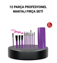12’li Profesyonel Makyaj Fırça Seti – Dökülmeyen Yumuşak Kıllı, Ergonomik Tasarım