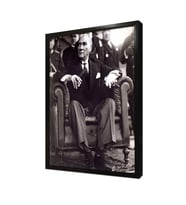 Atatürk Otururken Çerçeveli Mdf Tablo