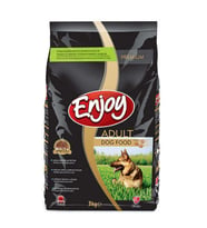 Enjoy Tavuklu Yetişkin Köpek Maması 3 Kg (Kahverengi)