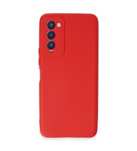 Tecno Camon 18 Kılıf First Silikon - Kırmızı