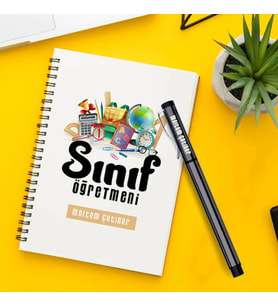 Sınıf Öğretmeni Temalı Defter ve Kalem