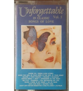 (Plak Değildir KASET tir) UnforgettableVol 5 19 Classic Songs Of Love Kaset
