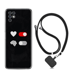 INFINIX Note 11 Pro Note 10 Hot 9 Play Kılıf Boyun Askılı Silikon Love Brain 1722