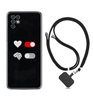 INFINIX Note 11 Pro Note 10 Hot 9 Play Kılıf Boyun Askılı Silikon Love Brain 1722