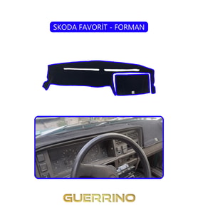SKODA FAVORİT - FORMANTORPİDO KORUMA HALISI MAVİ KENAR