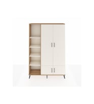 Arges Gardrop 6 Raflı 4 Kapaklı Tek Askılı 132x30x195 Çam-Aytaşı