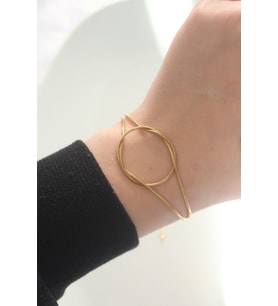 316L Çelik Gold Renk Düğüm Model Bileklik TJ-BB6042