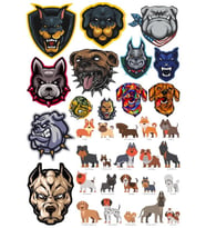 Köpekler Sticker Set 11 20 Parça Telefon, Tablet, Defter, Laptop Sticker