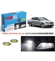 Skoda Octavia LED Plaka Aydınlatma Ampul Seti FEMEX Parlak Beyaz