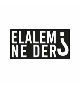 Elalem Ne Der Araba Sticker siyah 16x8 CM (Siyah-Siyah)