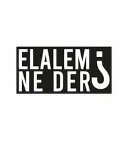 Elalem Ne Der Araba Sticker siyah 16x8 CM (Siyah-Siyah)