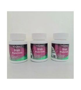 Voonka Iron Bisglycinate 90 Tablet Demir Yükleme Paketİ 3'lü Kofre