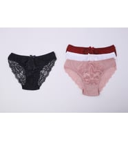 Dantelli Bikini Külot 4 Lü Paket (Karışık)
