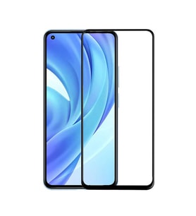 Xiaomi Mi 11 Lite Kenarları Kırılmaya Dayanıklı Cam Ekran Koruyucu (Siyah)