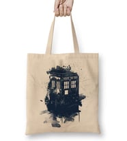 Doctor Who Tardis Splash Style Bez Çanta Uzun Saplı