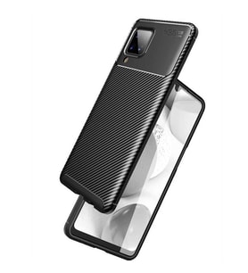 Samsung Galaxy M12 Kılıf Esnek Soft Karbon Tasarım Legion Serisi (Siyah)