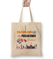 Pazarlama Ve Perakende Öğretmeni Bez Çanta Uzun Saplı