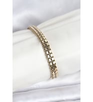 316L Çelik Gold Renk Kadın Bileklik 5886 - GLST3549-1158