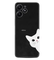 Xiaomi Poco M6 Pro 5G Kılıf Desenli Silikon Platinium Series Çılgın Kedi 1895