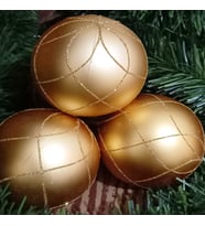 VIP DELUXE 4 ADET 8 CM BÜYÜK GOLD TOP SÜSLER YILBAŞI AĞACI SÜSLERİ NOEL AĞACI SÜSLERİ ALTIN TOP SÜS