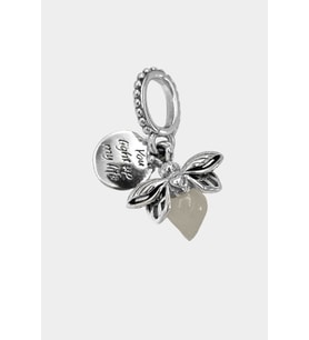 Karanlıkta Parlayan Ateş Böceği Charm  925 Ayar Gümüş