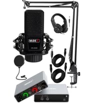 Midex Central-GR Pack-1 Stüdyo Kayıt Ekipmanları GLX-700GR Ses Kartı MX-2020 Stüdyo Mikrofon