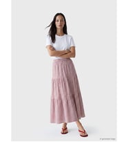 LCWAIKIKI Classic Pembe Beli Lastikli Ekose Katkat Etek