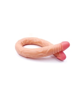 Ten Rengi 55 cm Çift Taraflı Dildo Model No:1034