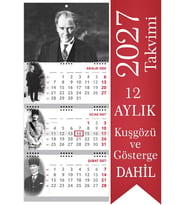 Atatürk Gemici Takvimi Denizci Duvar Takvimi 33x77,5 cm