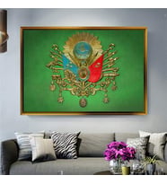 Altın Çerçeveli dekoratif tablo l1077 (Gold)