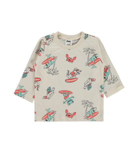 Civil Baby Surf Baskılı 6-18 Ay Sweatshirt - Bej