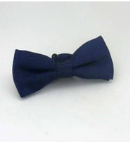 Lacivert Çocuk Boy Düz Renk Saten Papyon - CP-05 (Renksiz)