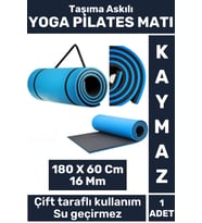 Özel Üretim Kompakt Taşıma Askılı Çift Taraflı Su Geçirmez Kamp Uyku Minder Yoga Pilates Matı 16 Mm
