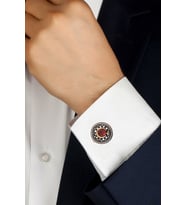 Ayyıldız Model 925 Ayar Gümüş Telkari Kol Düğmesi 201021856