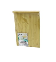 25X35CM AHŞAP BAMBU KESİM PANOSU - KESME TAHTASI TEZGAH ÜSTÜ KANALLI - KENAR DESTEKLİ (5343)