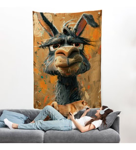 Sinirli Eşek Duvar Örtüsü-7966